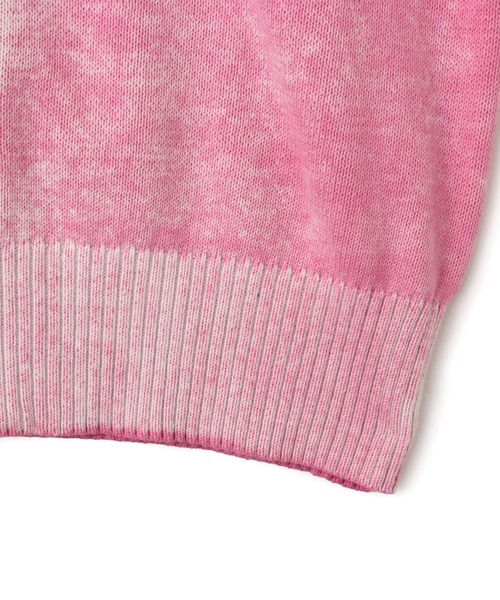 atmos pink(アトモスピンク)の「atmos pink Faded Coler Zip-up Cardigan / アトモス ピンク フェイデッド カラー ジップアップ カーディガン(カーディガン/ボレロ・レディース・グリーン/ピンク/チャコール・FREE)」の8枚目の写真