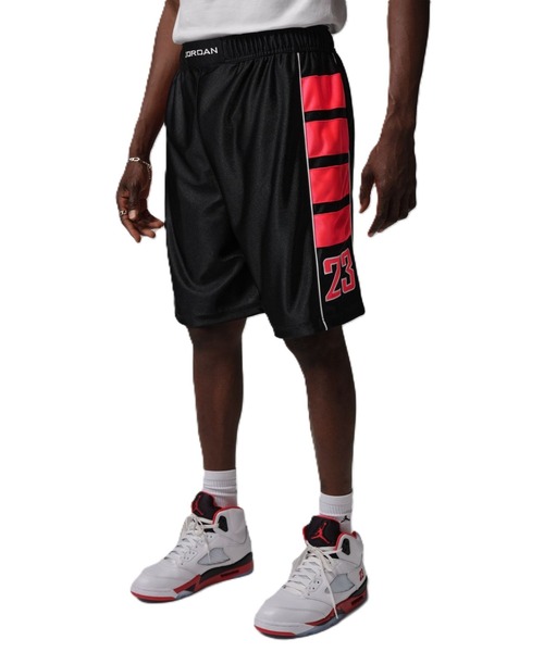 JORDAN BRAND(ジョーダンブランド)の「ジョーダン ジョーダン BRK CAT SCRATCH ショート(その他パンツ・メンズ・ブラック×レッド・SS/S/M/L/XL/2XL/3XL)」の1枚目の写真