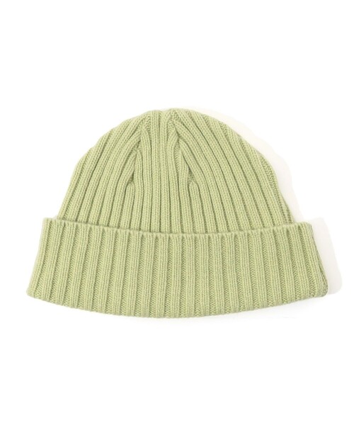 KIJIMA TAKAYUKI(キジマ タカユキ)の「■■■KIJIMA TAKAYUKI CASHMERE WATCH CAP(ニットキャップ/ビーニー・レディース・グリーン・FREE)」の1枚目の写真
