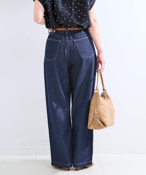 B.C STOCK（ベーセーストック）の「《追加5》ウォッシャブル / DU JOUR/デュ ジュール TROUSER JEAN（デニムパンツ・レディース・ネイビー/チャコールグレー・36/38）」の11枚目の写真