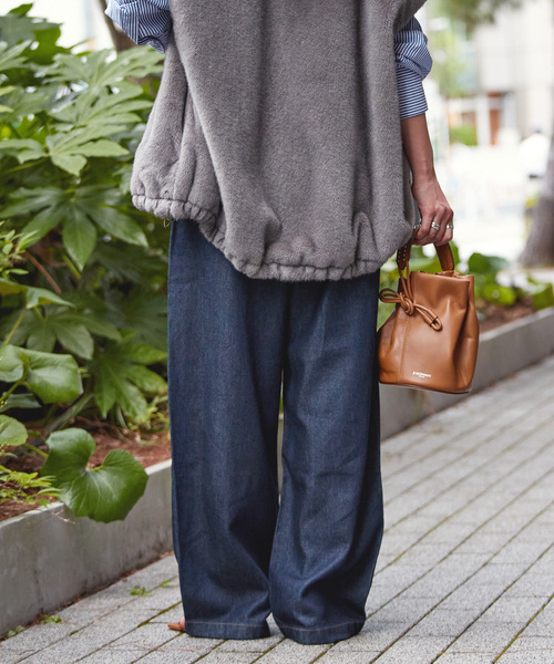 B.C STOCK（ベーセーストック）の「《追加5》ウォッシャブル / DU JOUR/デュ ジュール TROUSER JEAN（デニムパンツ・レディース・ネイビー/チャコールグレー・36/38）」の18枚目の写真