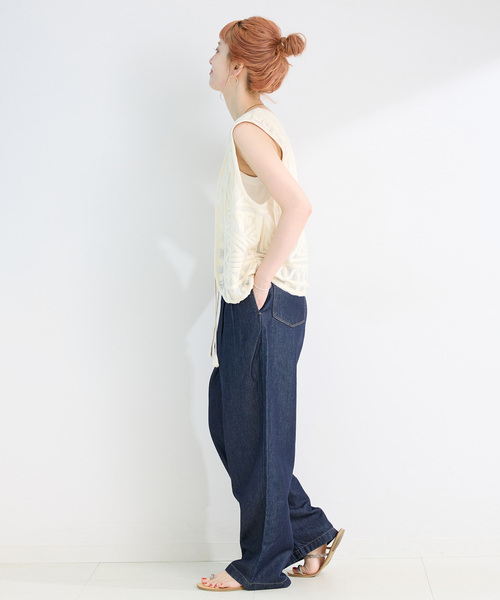 B.C STOCK（ベーセーストック）の「《追加5》ウォッシャブル / DU JOUR/デュ ジュール TROUSER JEAN（デニムパンツ・レディース・ネイビー/チャコールグレー・36/38）」の21枚目の写真