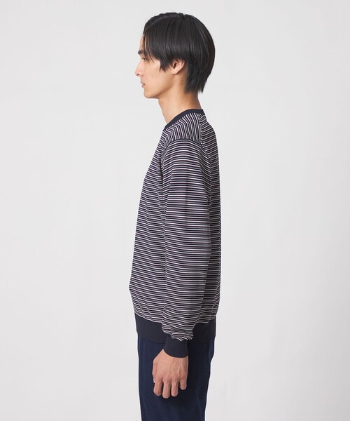 UNITED ARROWS（ユナイテッドアローズ）の「マリンボーダー クルーネックニット UA COZY ウォッシャブル（ニット/セーター・メンズ・ネイビー・M/L/XL）」の6枚目の写真