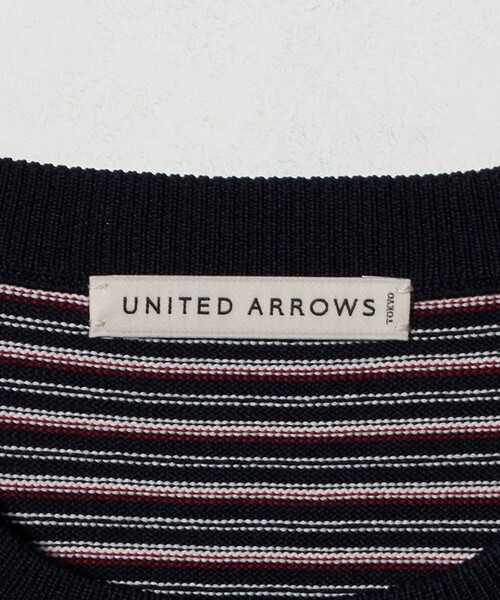 UNITED ARROWS（ユナイテッドアローズ）の「マリンボーダー クルーネックニット UA COZY ウォッシャブル（ニット/セーター・メンズ・ネイビー・M/L/XL）」の14枚目の写真