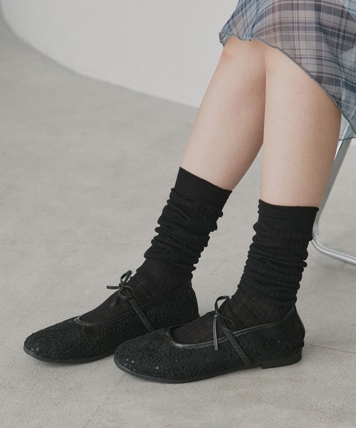 ad thie(アドティエ)の「刺繍リボン メリージェーンパンプス(パンプス・レディース・ブラック/オフホワイト/ピンク・MEDIUM/LARGE)」の6枚目の写真