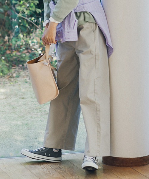 studio CLIP（スタディオクリップ）の「スッキリストレートパンツ[プチ・プラスサイズあり]（その他パンツ・レディース・ライトグレー/ネイビー/カーキ/ライトブルー・LARGE/MEDIUM/SMALL/PF/ﾌﾘｰ(L)）」の13枚目の写真