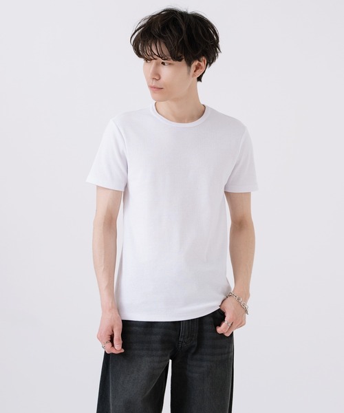improves（インプローブス）の「スパンテレコ 無地 半袖 Tシャツ（Tシャツ/カットソー・メンズ・ブラック/グレー/ホワイト・MEDIUM）」の4枚目の写真