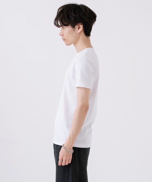 improves（インプローブス）の「スパンテレコ 無地 半袖 Tシャツ（Tシャツ/カットソー・メンズ・ブラック/グレー/ホワイト・MEDIUM）」の5枚目の写真