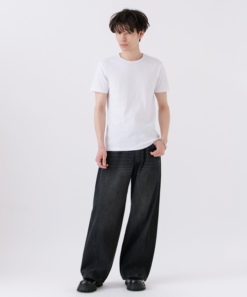 improves（インプローブス）の「スパンテレコ 無地 半袖 Tシャツ（Tシャツ/カットソー・メンズ・ブラック/グレー/ホワイト・MEDIUM）」の7枚目の写真