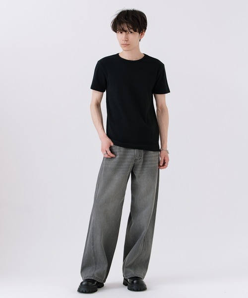 improves（インプローブス）の「スパンテレコ 無地 半袖 Tシャツ（Tシャツ/カットソー・メンズ・ブラック/グレー/ホワイト・MEDIUM）」の11枚目の写真
