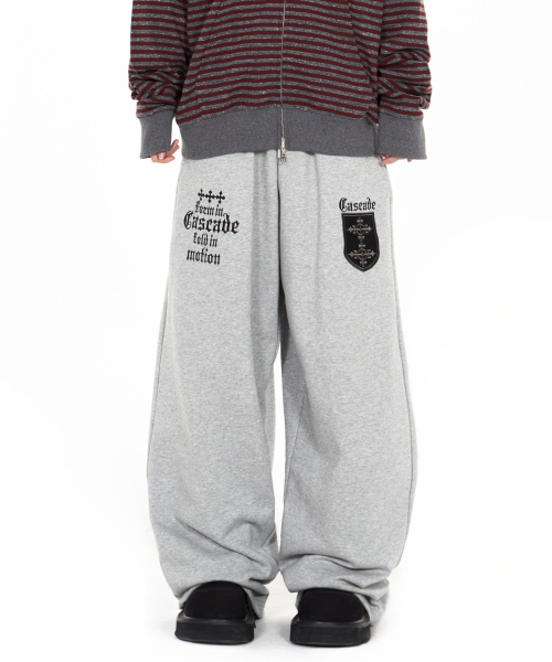 IDWS(アイドンワナセル)の「Cross Layered Sweat Pants Gray(スウェットパンツ・レディース・その他・1/2/0)」の22枚目の写真