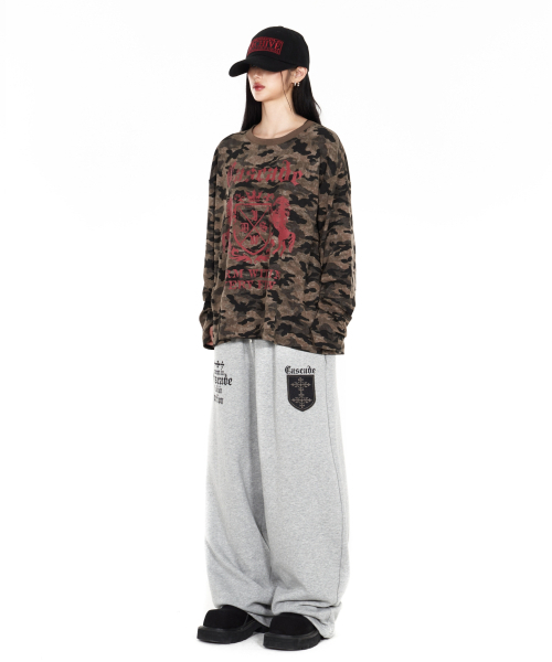 IDWS(アイドンワナセル)の「Cross Layered Sweat Pants Gray(スウェットパンツ・レディース・その他・1/2/0)」の19枚目の写真