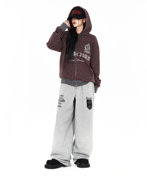 IDWS(アイドンワナセル)の「Cross Layered Sweat Pants Gray(スウェットパンツ・レディース・その他・1/2/0)」の7枚目の写真