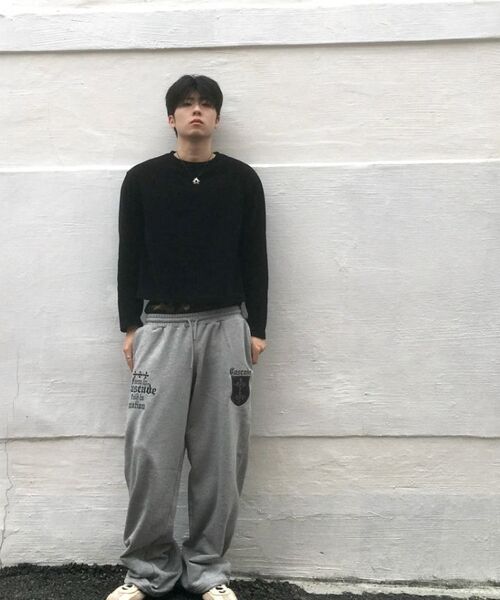 IDWS(アイドンワナセル)の「Cross Layered Sweat Pants Gray(スウェットパンツ・レディース・その他・1/2/0)」の2枚目の写真