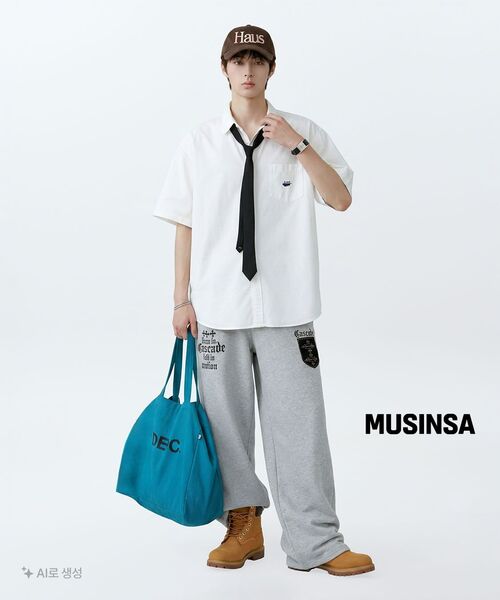 IDWS(アイドンワナセル)の「Cross Layered Sweat Pants Gray(スウェットパンツ・レディース・その他・1/2/0)」の4枚目の写真
