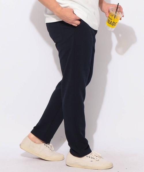 B&T CLUB(ビーティークラブ)の「テーパード パンツ メンズ 大きいサイズ 快ラクWEAR DRYリップル ウエストゴム イージーパンツ B&T CLUB (ビーアンドティークラブ)(その他パンツ・メンズ・ブラック/グレイッシュベージュ/ネイビー・X1(3L~4L)/X3(6L~7L)/X2(4L~5L))」の3枚目の写真