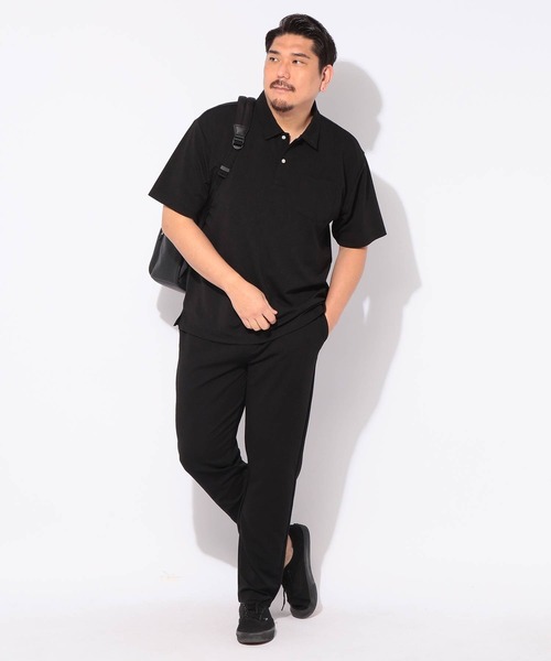 B&T CLUB(ビーティークラブ)の「テーパード パンツ メンズ 大きいサイズ 快ラクWEAR DRYリップル ウエストゴム イージーパンツ B&T CLUB (ビーアンドティークラブ)(その他パンツ・メンズ・ブラック/グレイッシュベージュ/ネイビー・X1(3L~4L)/X3(6L~7L)/X2(4L~5L))」の18枚目の写真