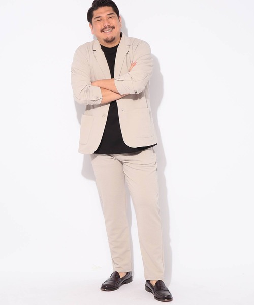 B&T CLUB(ビーティークラブ)の「テーパード パンツ メンズ 大きいサイズ 快ラクWEAR DRYリップル ウエストゴム イージーパンツ B&T CLUB (ビーアンドティークラブ)(その他パンツ・メンズ・ブラック/グレイッシュベージュ/ネイビー・X1(3L~4L)/X3(6L~7L)/X2(4L~5L))」の19枚目の写真