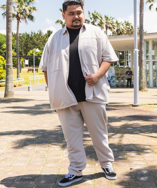 B&T CLUB(ビーティークラブ)の「テーパード パンツ メンズ 大きいサイズ 快ラクWEAR DRYリップル ウエストゴム イージーパンツ B&T CLUB (ビーアンドティークラブ)(その他パンツ・メンズ・ブラック/グレイッシュベージュ/ネイビー・X1(3L~4L)/X3(6L~7L)/X2(4L~5L))」の6枚目の写真