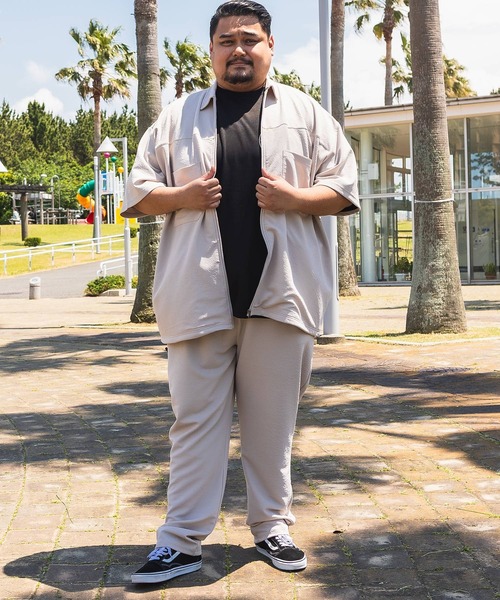 B&T CLUB(ビーティークラブ)の「テーパード パンツ メンズ 大きいサイズ 快ラクWEAR DRYリップル ウエストゴム イージーパンツ B&T CLUB (ビーアンドティークラブ)(その他パンツ・メンズ・ブラック/グレイッシュベージュ/ネイビー・X1(3L~4L)/X3(6L~7L)/X2(4L~5L))」の9枚目の写真