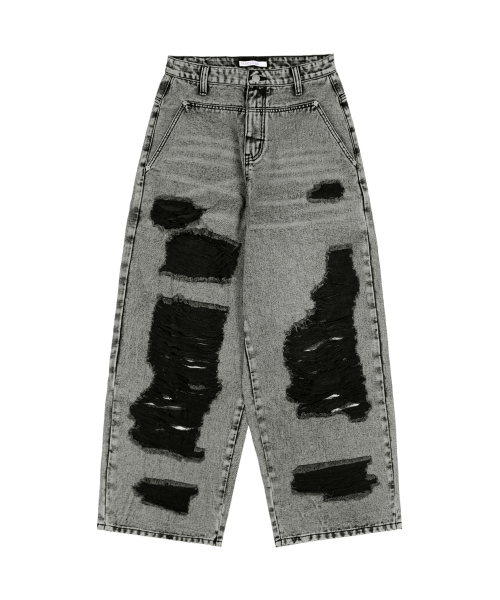 FANCY CLUB（ファンシークラブ）の「ウォッシュドデミッジデニムパンツ(GRAY) F25ZD979（デニムパンツ・レディース・その他・1/2）」の6枚目の写真