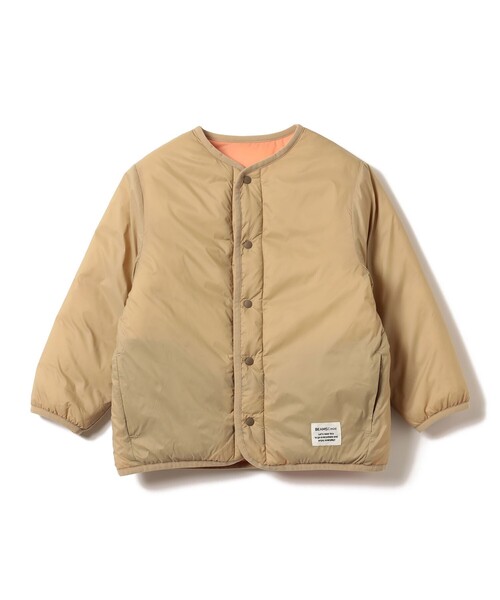 BEAMS mini(ビームスミニ)の「中綿 ノーカラー リバーシブル ブルゾン 2026FW(90~150cm)プチプラ キッズ服 軽アウター(ブルゾン・キッズ・サックスブルー/ベージュ・100/90/150/140/130/120/110)」の10枚目の写真