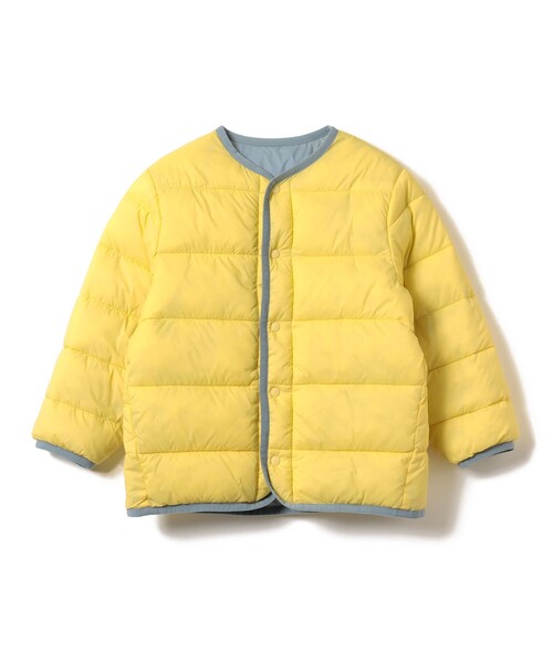 BEAMS mini(ビームスミニ)の「中綿 ノーカラー リバーシブル ブルゾン 2026FW(90~150cm)プチプラ キッズ服 軽アウター(ブルゾン・キッズ・サックスブルー/ベージュ・100/90/150/140/130/120/110)」の15枚目の写真