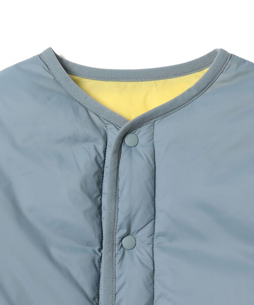 BEAMS mini(ビームスミニ)の「中綿 ノーカラー リバーシブル ブルゾン 2026FW(90~150cm)プチプラ キッズ服 軽アウター(ブルゾン・キッズ・サックスブルー/ベージュ・100/90/150/140/130/120/110)」の16枚目の写真