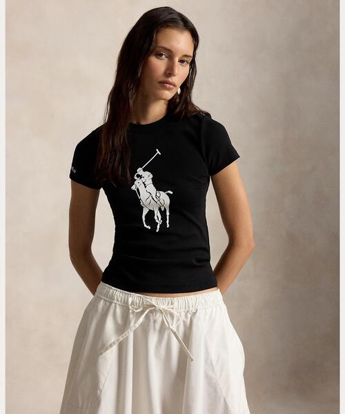 Big Pony ストレッチコットン Tシャツ（Tシャツ/カットソー）｜POLO