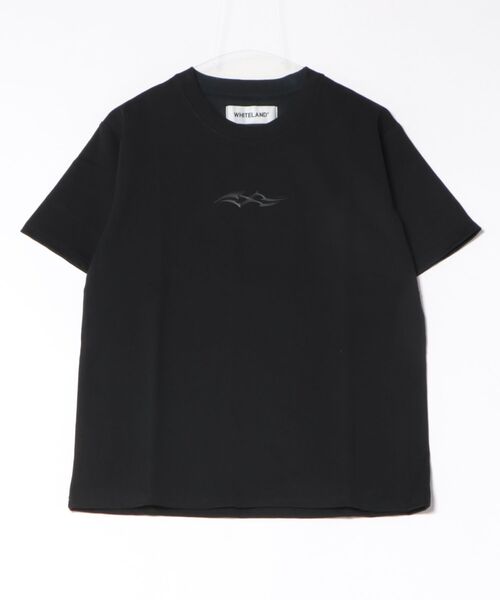 WHITELAND（ホワイトランド）の「WHITELAND/ホワイトランド/TRIVAL TEE（Tシャツ/カットソー・レディース・ブラック/ホワイト・F）」の2枚目の写真