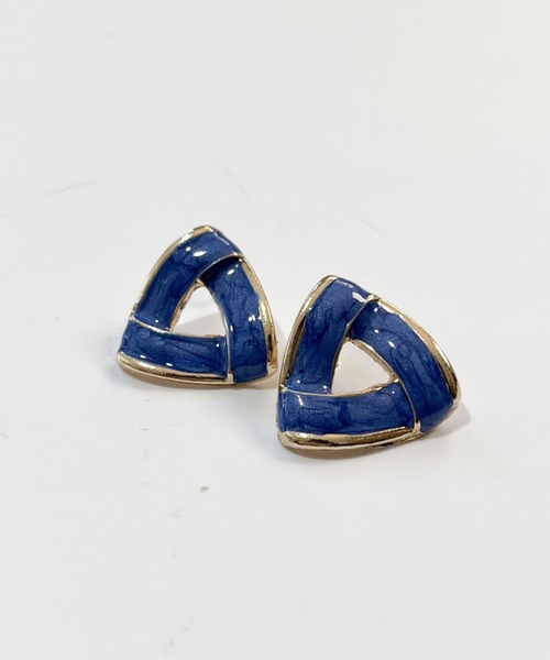 yu-ka(ユーカ)の「YU-KA:トライアングルピアス Triangle Earrings(ピアス(両耳用)・レディース・ブルー/レッド/ホワイト・FREE)」の6枚目の写真