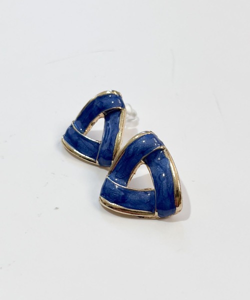 yu-ka(ユーカ)の「YU-KA:トライアングルピアス Triangle Earrings(ピアス(両耳用)・レディース・ブルー/レッド/ホワイト・FREE)」の5枚目の写真
