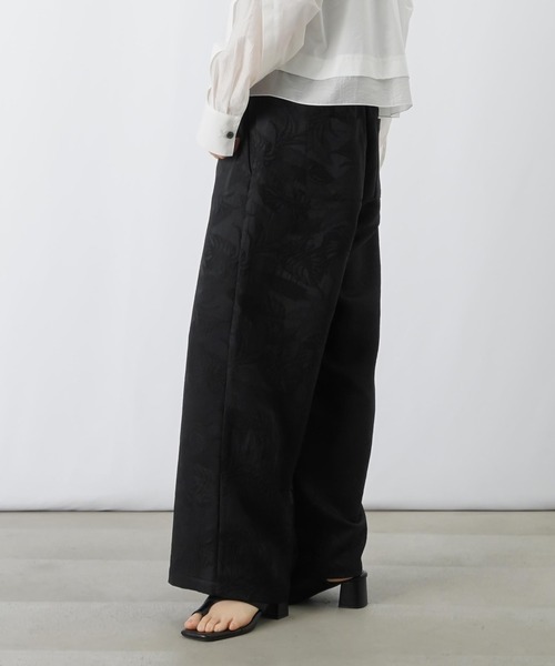 LUCA/LADY LUCK LUCA（ルカ/レディラックルカ）の「LC/LLL ジャガードパンツ（その他パンツ・レディース・ブラック/オフホワイト・FREE）」の6枚目の写真