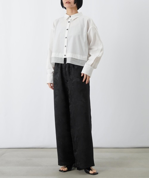 LUCA/LADY LUCK LUCA（ルカ/レディラックルカ）の「LC/LLL ジャガードパンツ（その他パンツ・レディース・ブラック/オフホワイト・FREE）」の7枚目の写真