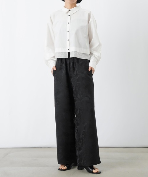 LUCA/LADY LUCK LUCA（ルカ/レディラックルカ）の「LC/LLL ジャガードパンツ（その他パンツ・レディース・ブラック/オフホワイト・FREE）」の5枚目の写真