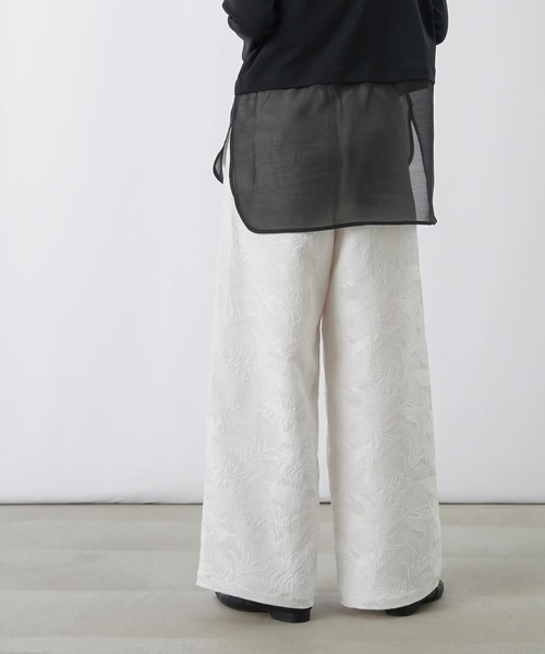 LUCA/LADY LUCK LUCA（ルカ/レディラックルカ）の「LC/LLL ジャガードパンツ（その他パンツ・レディース・ブラック/オフホワイト・FREE）」の16枚目の写真