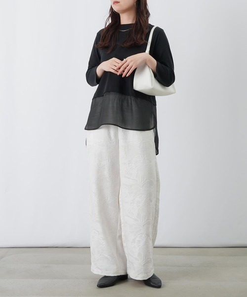 LUCA/LADY LUCK LUCA（ルカ/レディラックルカ）の「LC/LLL ジャガードパンツ（その他パンツ・レディース・ブラック/オフホワイト・FREE）」の17枚目の写真