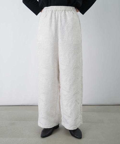 LUCA/LADY LUCK LUCA（ルカ/レディラックルカ）の「LC/LLL ジャガードパンツ（その他パンツ・レディース・ブラック/オフホワイト・FREE）」の12枚目の写真