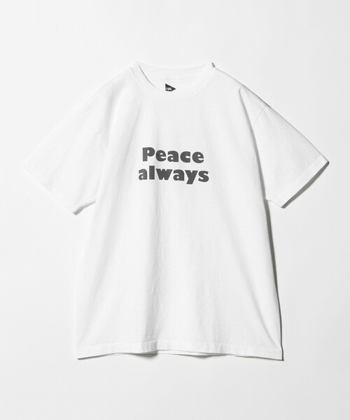 FUNG（ファング）の「＜FUNG＞PEACE ALWAYS Tシャツ（Tシャツ/カットソー・メンズ・ホワイト/ブラック・S/M）」の2枚目の写真