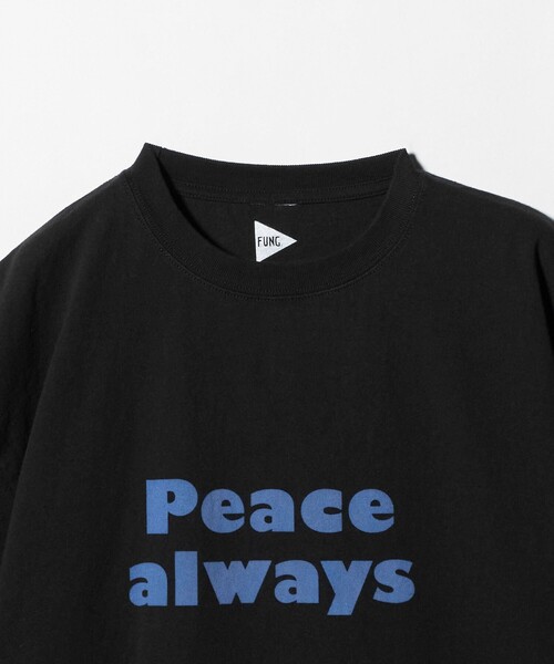 FUNG（ファング）の「＜FUNG＞PEACE ALWAYS Tシャツ（Tシャツ/カットソー・メンズ・ホワイト/ブラック・S/M）」の4枚目の写真