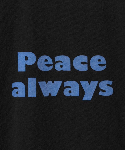 FUNG（ファング）の「＜FUNG＞PEACE ALWAYS Tシャツ（Tシャツ/カットソー・メンズ・ホワイト/ブラック・S/M）」の6枚目の写真