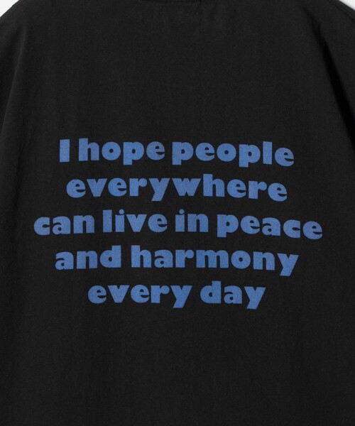 FUNG（ファング）の「＜FUNG＞PEACE ALWAYS Tシャツ（Tシャツ/カットソー・メンズ・ホワイト/ブラック・S/M）」の7枚目の写真