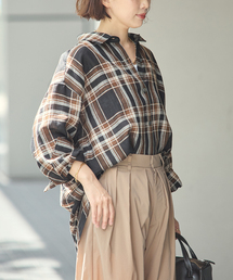 journal standard L'essage | ヨーロピアンフラックス2WAYシャツ 2(シャツ/ブラウス)