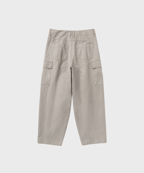 NONBLANK(ノンブランク)の「ウォッシュドワイドカーブドカーゴパンツ_BEIGE(その他パンツ・メンズ・ベージュ・MEDIUM/LARGE/X-LARGE)」の2枚目の写真