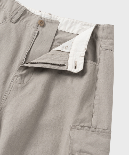 NONBLANK(ノンブランク)の「ウォッシュドワイドカーブドカーゴパンツ_BEIGE(その他パンツ・メンズ・ベージュ・MEDIUM/LARGE/X-LARGE)」の5枚目の写真