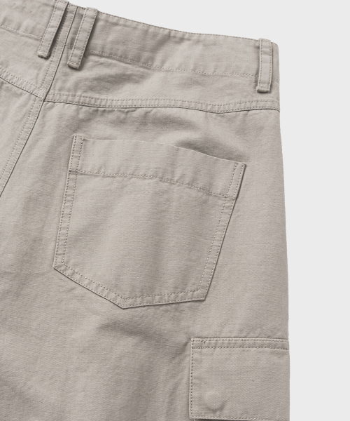 NONBLANK(ノンブランク)の「ウォッシュドワイドカーブドカーゴパンツ_BEIGE(その他パンツ・メンズ・ベージュ・MEDIUM/LARGE/X-LARGE)」の9枚目の写真