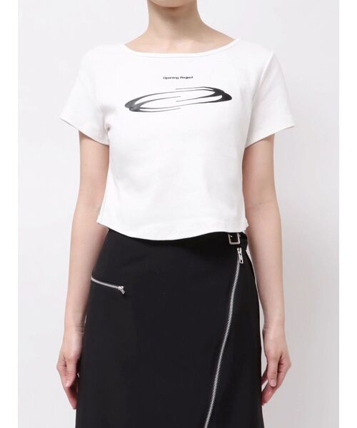 MURUA(ムルーア)の「【Opening Project】W Squareneck Cropped Symbol T Shirt(Tシャツ/カットソー・レディース・ホワイト・FREE)」の11枚目の写真