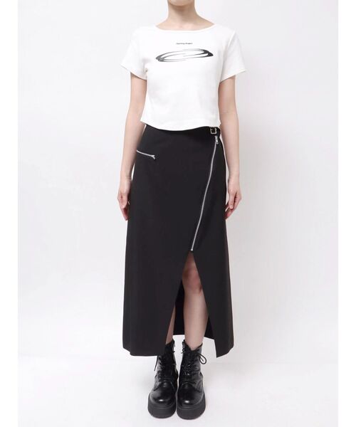 MURUA(ムルーア)の「【Opening Project】W Squareneck Cropped Symbol T Shirt(Tシャツ/カットソー・レディース・ホワイト・FREE)」の18枚目の写真