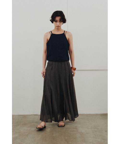 STYLEMIXER(スタイルミキサー)の「ピンタックシアースカート(スカート・レディース・チャコールグレー/ミント/ホワイト・SMALL/MEDIUM)」の13枚目の写真