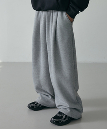 LXT（エルエックスティー）の「ツタックヒドゥンストリングワイドスウェットパンツ[グレーメランジ]（スウェットパンツ）」